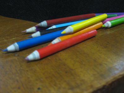 color-pencils-recycled-newspaper